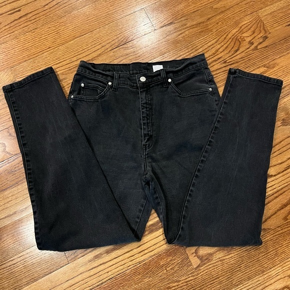 Levi’s 15921 size 14 black W/PL 423 jeans slim fit tapered legs red bat wing - Picture 9 of 12